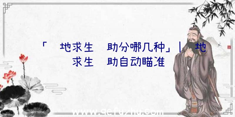 「绝地求生辅助分哪几种」|绝地求生辅助自动瞄准